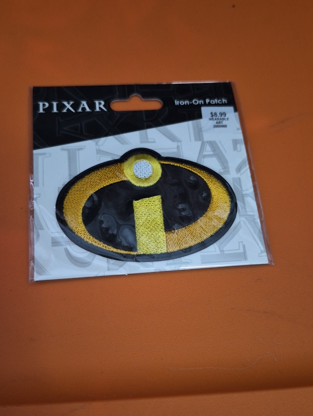 Pixar The Incredibles Iron-On Patch - Yellow and Black
